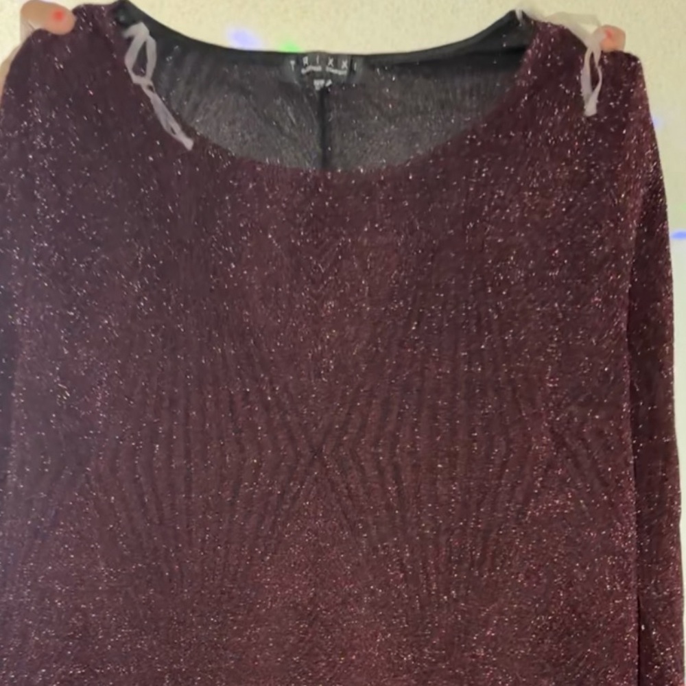 Glittery purple dress